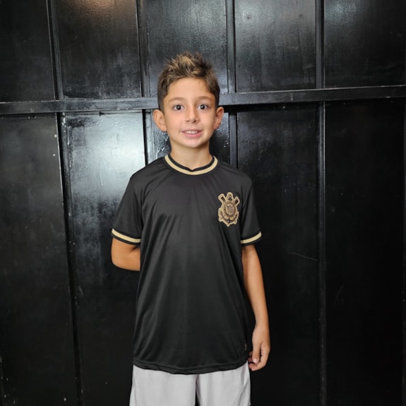 Camisa Corinthians Símbolo Gold -  Infantil