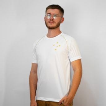 Camisa Cruzeiro Basic Branca Gold - Masculino
