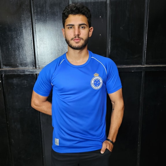Camisa Cruzeiro Basic Celeste - Masculino