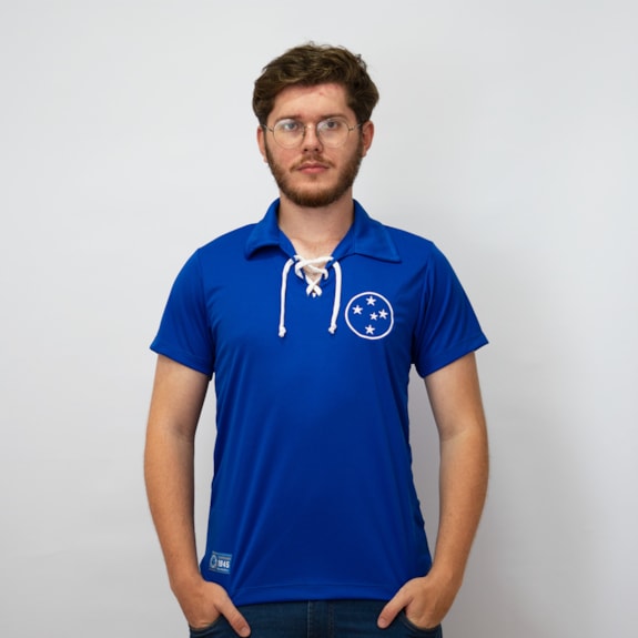 Camisa Cruzeiro Retrô 1945 Símbolo Bordado - Masculino