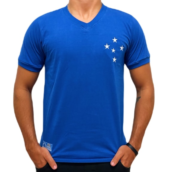 Camisa Cruzeiro Retrô 1976 Libertadores - Masculino