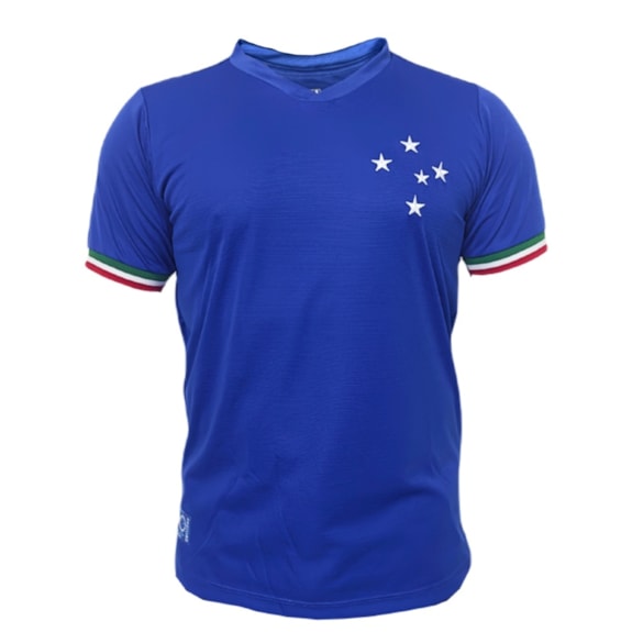Camisa Cruzeiro Retrô Edição Especial Palestra Itália Azul - Masculino