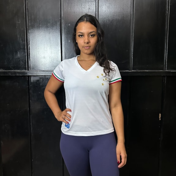 Camisa Cruzeiro Retrô Edição Especial Palestra Itália Branca - Feminina