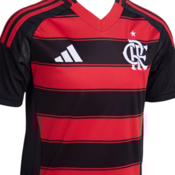 Camisa Flamengo Adidas 25/26 Uniforme 1 - Infantil