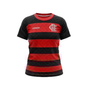 Camisa Flamengo Baby Look Principia Rubro Negro - Feminino