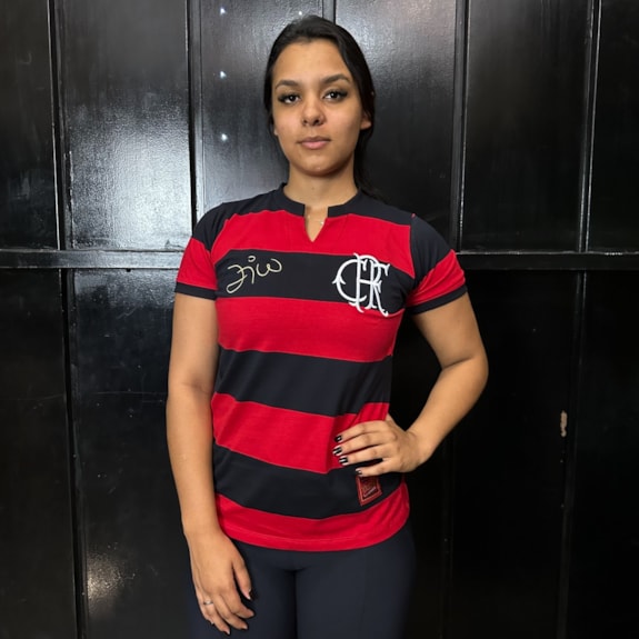 Camisa Flamengo Baby Look Retrô Tri Carioca - Feminina