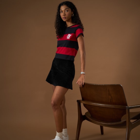 Camisa Flamengo Cropped Vibe - Feminina