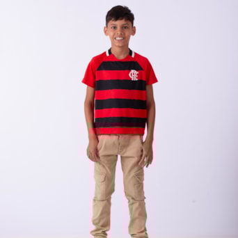 Camisa Flamengo Manto Vermelho Braziline - Infantil