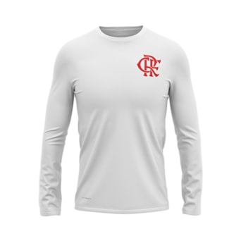 Camisa Flamengo Protection Manga Longa Branco - Masculino
