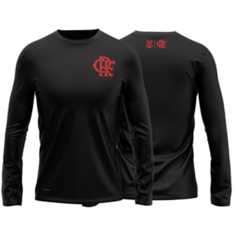 Camisa Flamengo Protection Manga Longa Preto - Masculino