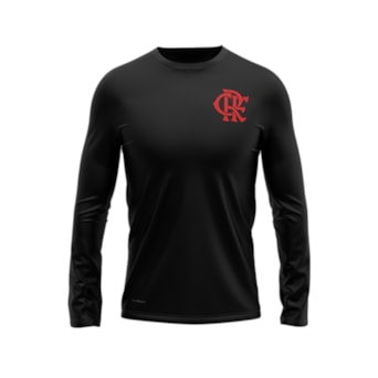 Camisa Flamengo Protection Manga Longa Preto - Masculino