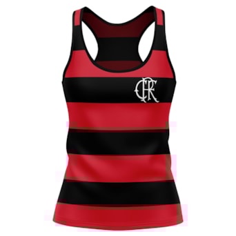 Camisa Flamengo Regata Fla Tri Rubro-Negro - Feminina