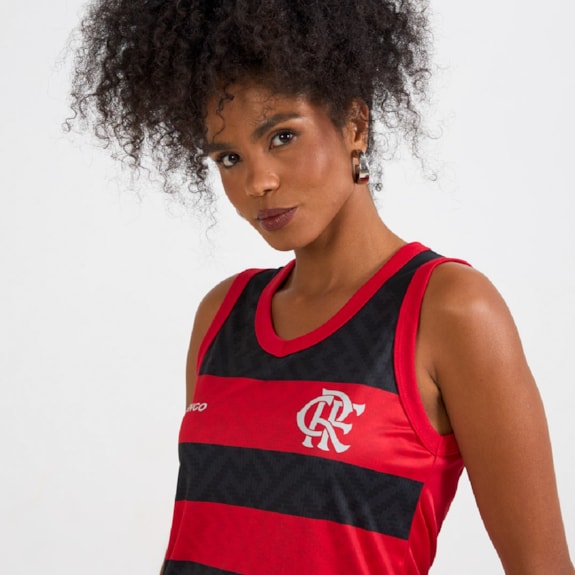 Camisa Flamengo Regata Nos Rubro-Negro - Feminina