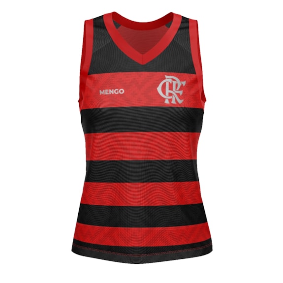 Camisa Flamengo Regata Nos Rubro-Negro - Feminina