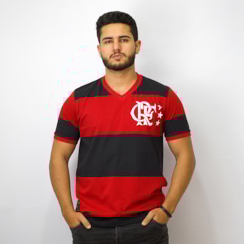 Camisa Flamengo Retrô Libertadores 1981 Algodão - Masculino