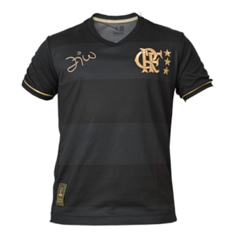 Camisa Flamengo Retrô Volta Zico Gold - Masculino