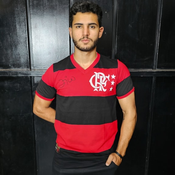 Camisa Flamengo Retrô Zico Libertadores 1981 - Masculino
