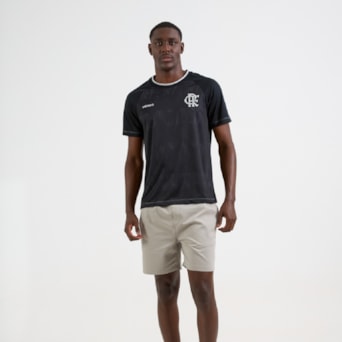 Camisa Flamengo Trama Preto - Masculino