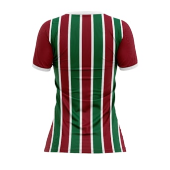 Camisa Fluminense Baby Look Attract Tricolor - Feminina