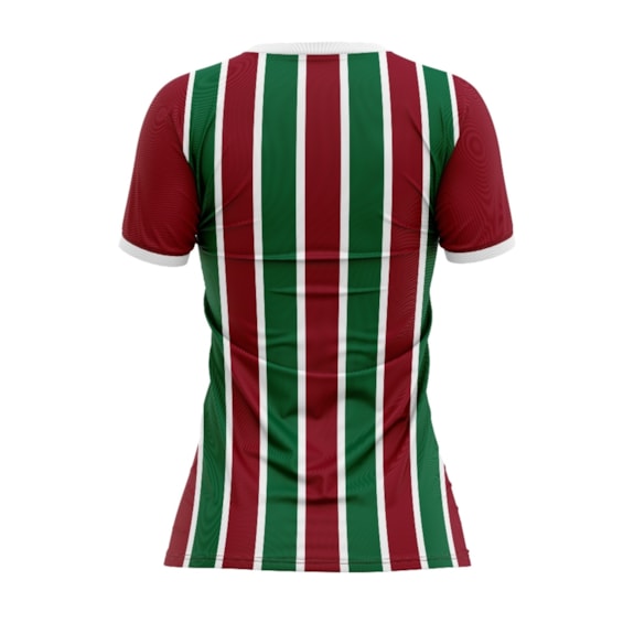 Camisa Fluminense Baby Look Attract Tricolor - Feminina