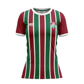 Camisa Fluminense Baby Look Attract Tricolor - Feminina