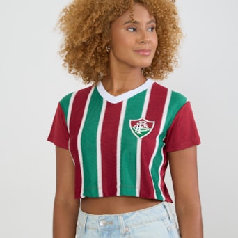 Camisa Fluminense Cropped Extase - Feminino