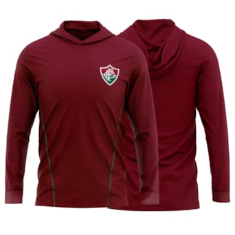 Camisa Fluminense Manga Longa Rain Vinho - Masculino