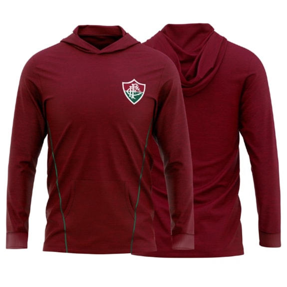 Camisa Fluminense Manga Longa Rain Vinho - Masculino