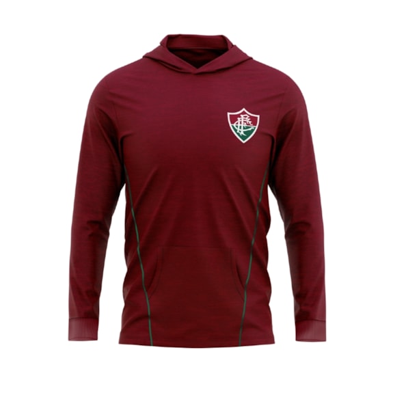 Camisa Fluminense Manga Longa Rain Vinho - Masculino
