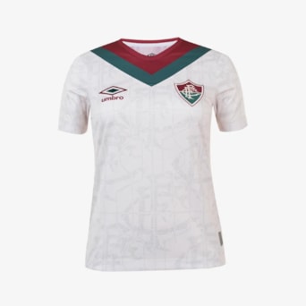 Camisa Fluminense Umbro 2024 Baby Look Uniforme 3 Torcedora - Feminina