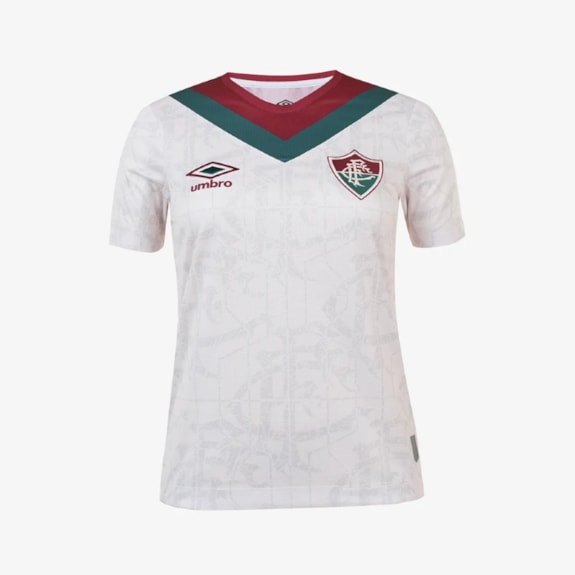 Camisa Fluminense Umbro 2024 Baby Look Uniforme 3 Torcedora - Feminina