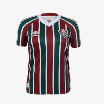 Camisa Fluminense Umbro 2025 Baby Look Uniforme 1 Torcedora - Feminina