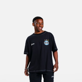 Camisa Grêmio Approve Oversized Mosqueteiro Preto - Masculino