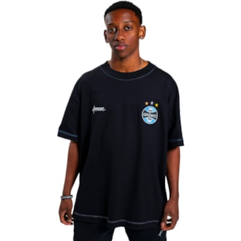 Camisa Grêmio Approve Oversized Mosqueteiro Preto - Masculino
