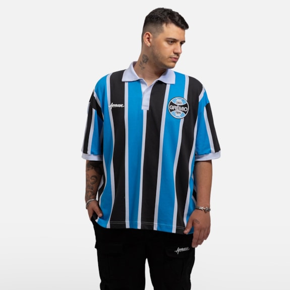 Camisa Grêmio Approve Polo Oversized Classic - Masculino