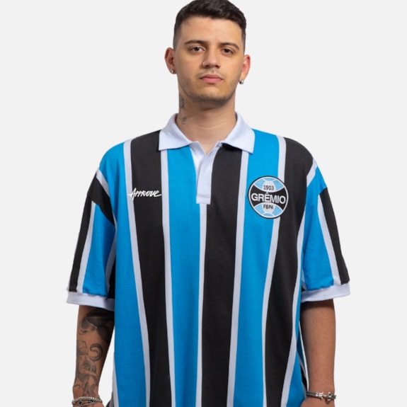Camisa Grêmio Approve Polo Oversized Classic - Masculino