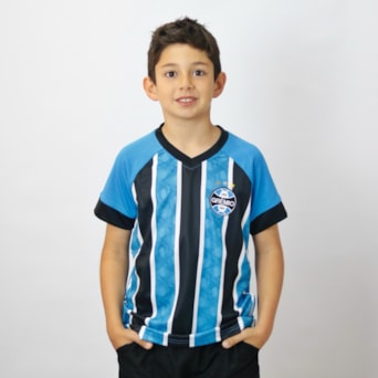 Camisa Grêmio Match Tricolor - Infantil