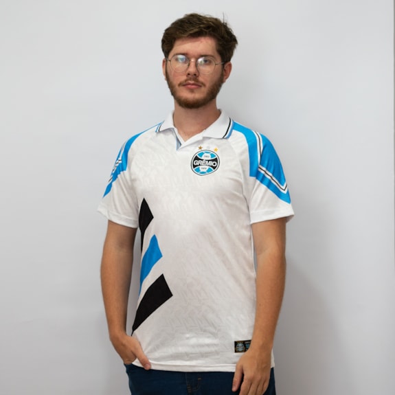 Camisa Grêmio Polo Retrô 1993 Branco - Masculino