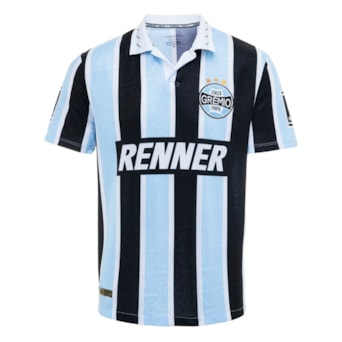 Camisa Grêmio Retrô Renner 1995 Azul - Masculino