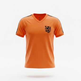 Camisa Holanda Retrô 1974 Laranja Mecânica - Masculino
