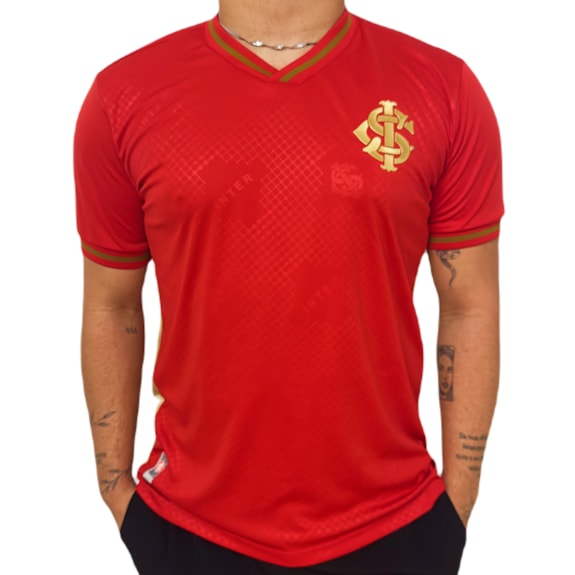 Camisa Internacional Gold Vermelha - Masculino