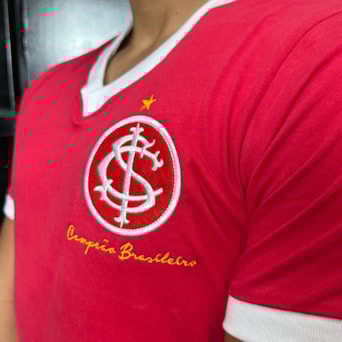 Camisa Internacional Retrô 1975 Campeão Brasileiro - Masculino