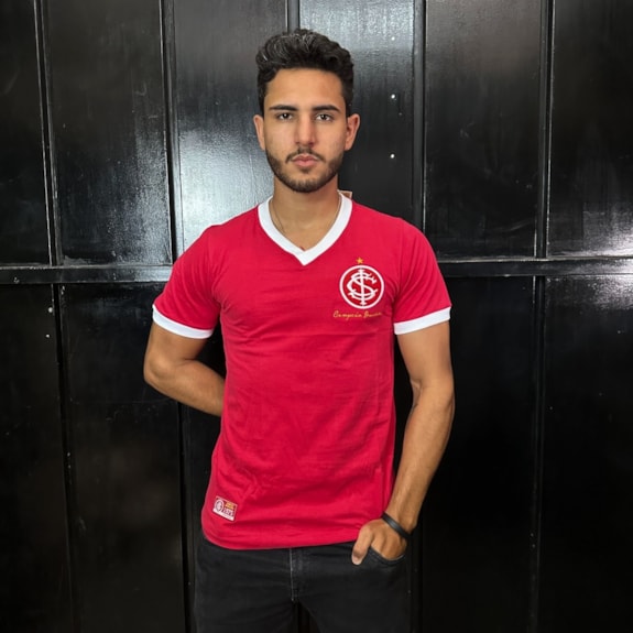 Camisa Internacional Retrô 1975 Campeão Brasileiro - Masculino