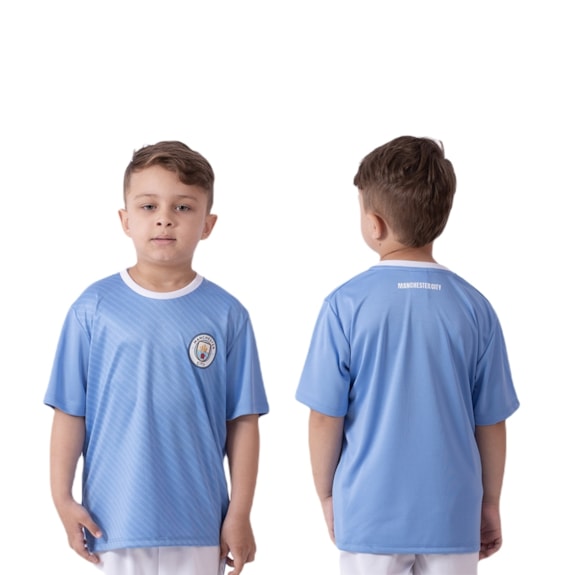 Camisa Manchester City Celeste Citizens - Infantil