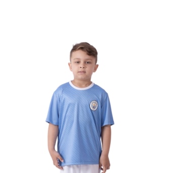 Camisa Manchester City Celeste Citizens - Infantil