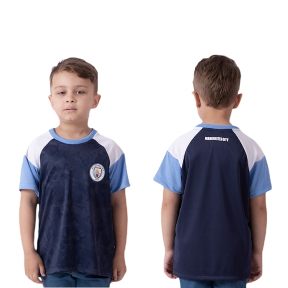 Camisa Manchester City Celeste Irwell - Infantil