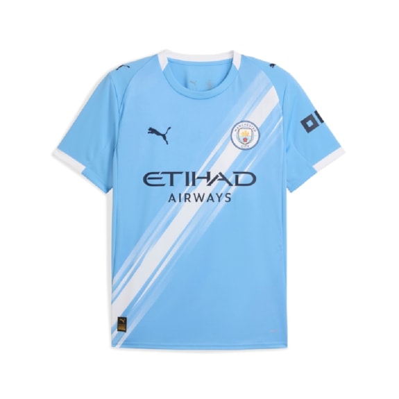 Camisa Manchester City Puma 25/26 Uniforme 1 Torcedor - Infantil