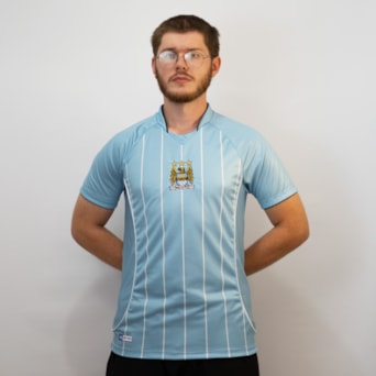Camisa Manchester City Retrô 2008 Símbolo Bordado - Masculino