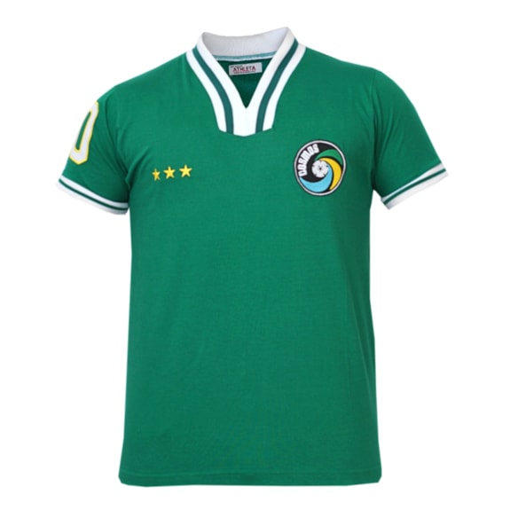 Camisa New York Cosmos Athleta Retrô Pelé 10 Verde - Masculino