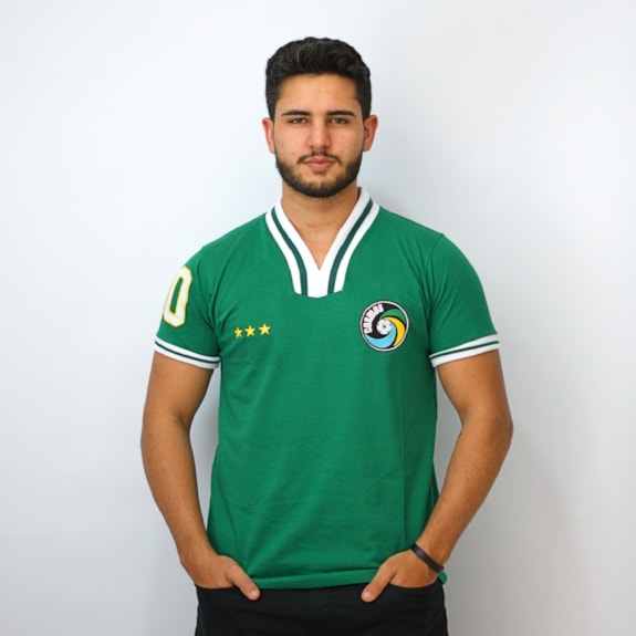 Camisa New York Cosmos Athleta Retrô Pelé 10 Verde - Masculino